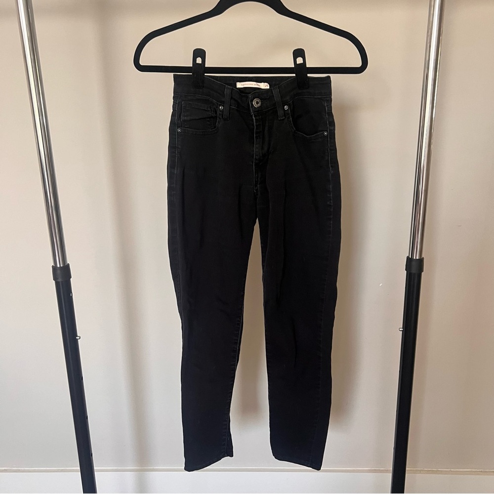 Levi’s 721 High Rise Black Skinny Jeans